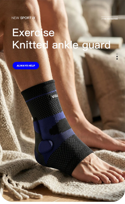 Lightweight High Elastic Fitted Ankle Brace, Shock Absorption Pressure Relief for Daily Sports, Anti-Sprain Ankle Protection Sle
