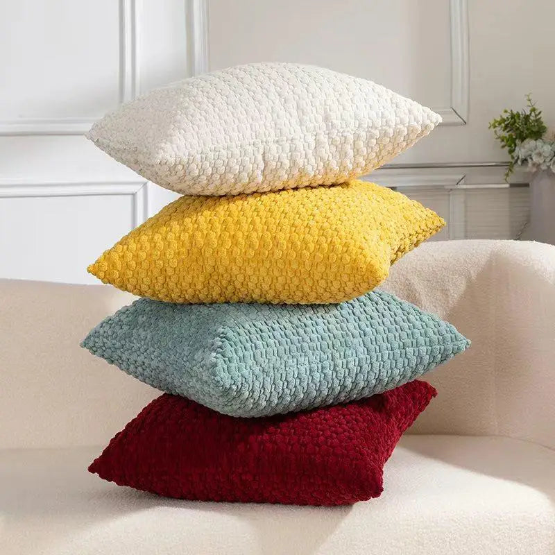 Soft Velvet Double-Sided Cushion Cover, Brown, Durable