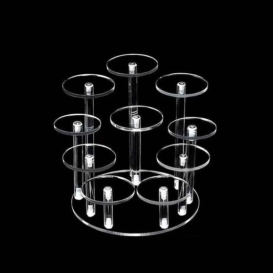 Acrylic Display Holder Organizer Removable Blind Box Display Shelves Jewelry Perfume Makeup Organizer Storage Transparent