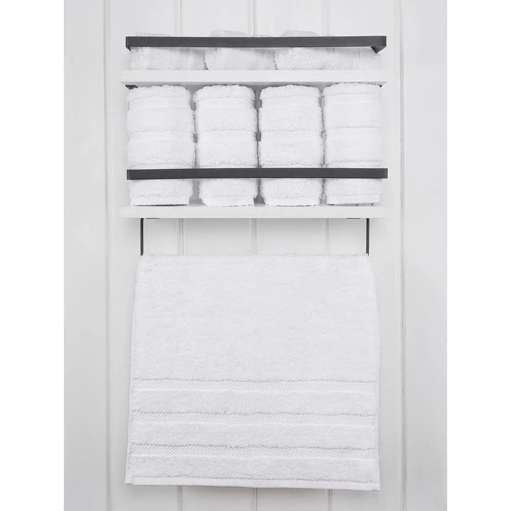 Luxury 4-Piece Cotton Hand Towel Set: Absorbent, Quick-Dry, Oeko-Tex
