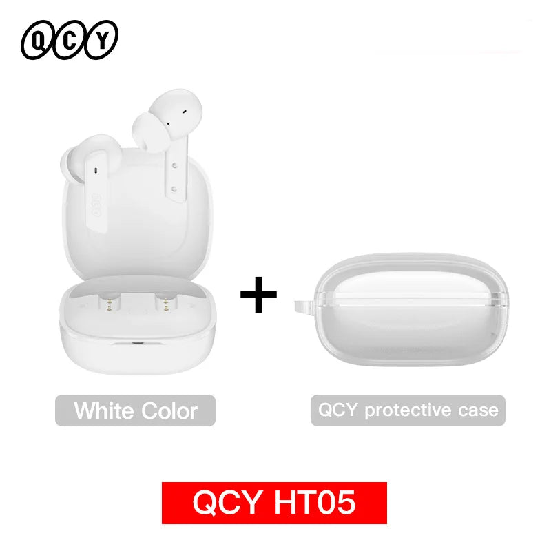 QCY HT05 MeloBuds ANC Earbuds – 40dB ANC, Transparency Mode, 6-Mic, 30H Playtime