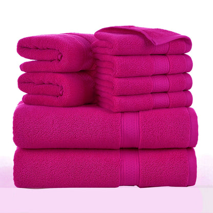 Towels 8 Piece Majestic Plush Luxury Towel Set, Cotton, Grey | Majestic - Bath Towel Set