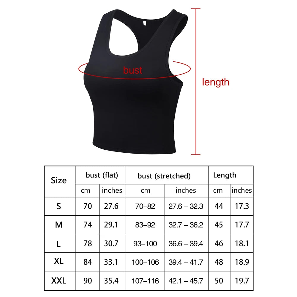 Women’s Elastic Sleeveless Tank Top — Running, Gym & Fitness
