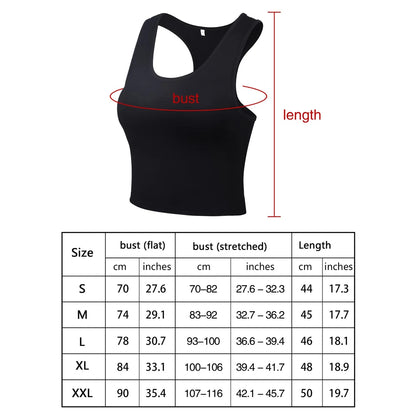Women’s Elastic Sleeveless Tank Top — Running, Gym & Fitness
