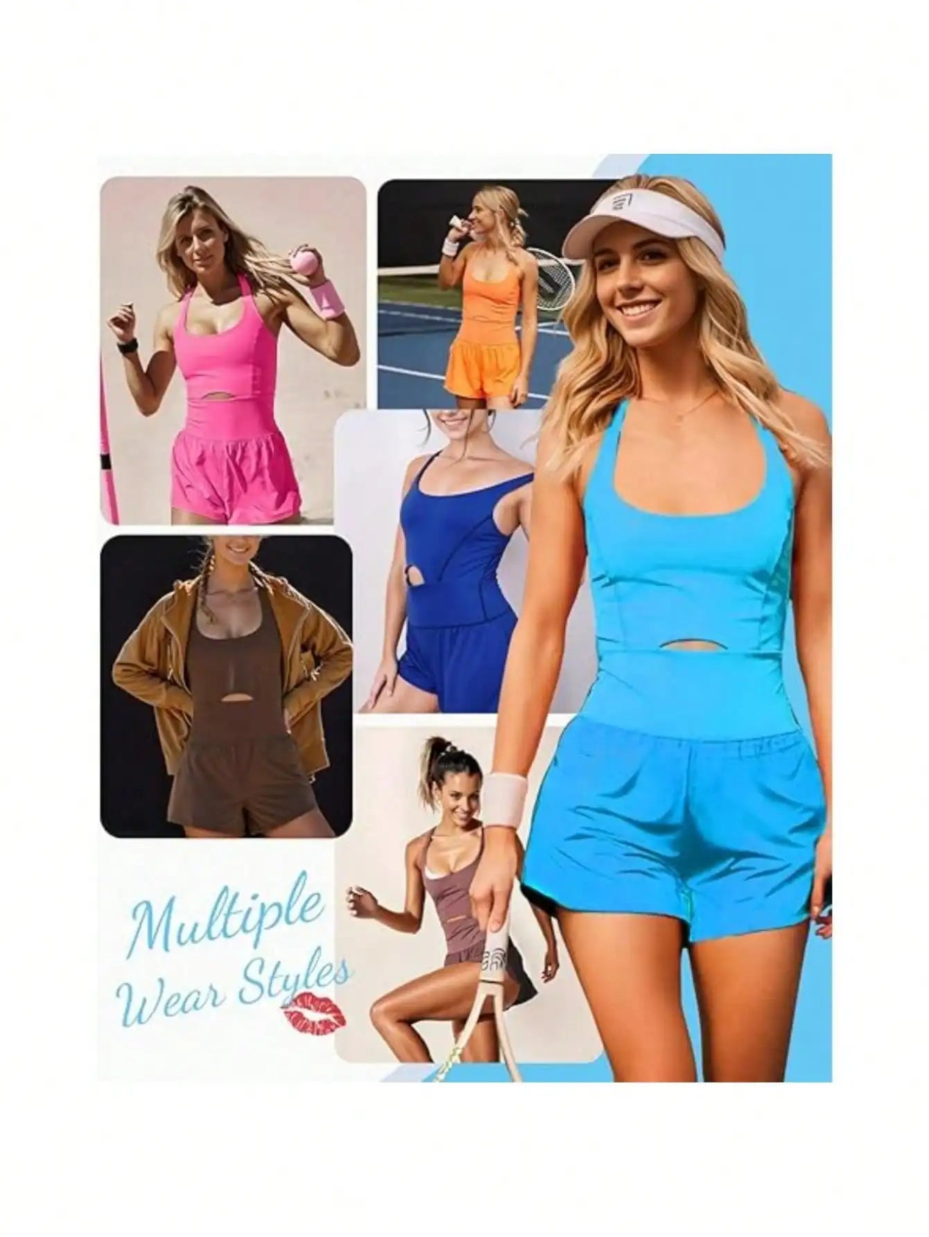Women’s Sleeveless Gym Jumpsuit — Athletic Yoga & Running Romper
