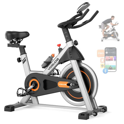 YOSUDA Indoor Cycling Bike | Stationary Exercise Bike with App & LCD Monitor