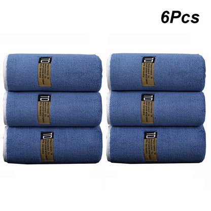 Thickened Microfiber Towel Set, 6-Pack 40x80cm