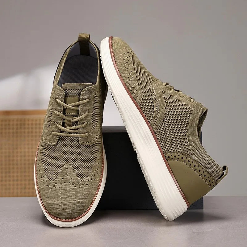 Asgard Men Casual Dress Sneakers Outdoor Comfort Lightweight Leisure Shoes Breathable Mesh Walking Shoes Soft Sole Sports Shoes