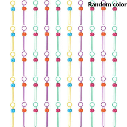 10/20/30/50pcs Silicone Food Bag Sealing Strap Freshness Sealing Clip Adjustable Clip Portable Data Cable Storage Kitchen Gadget