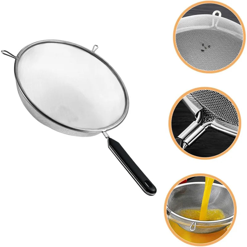 6.3 Inch Stainless Steel Fine Mesh Strainer and Sieve
