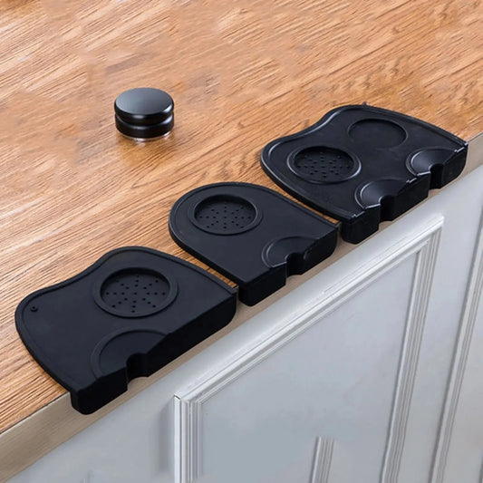 Tapis et support de tassage pour expresso | Tapis de coin de barista en silicone avec outils WDT