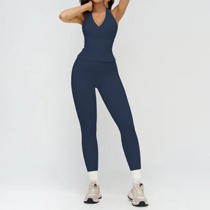 Women’s 2-Piece Yoga Tracksuit — High Waist Leggings & Sports Top
