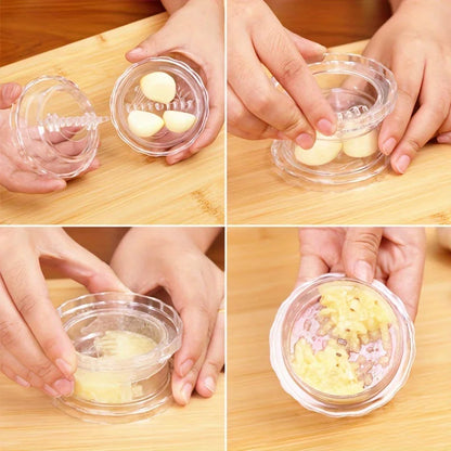 Manual Garlic Press and Roll Crusher, Multifunctional Chopper