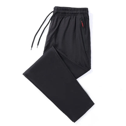 Men's Stretch Slim Fit Elastic Waist Jogger Pants — Korean Classic Casual Trousers