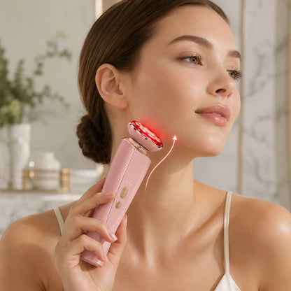 3-in-1 Red Light Facial Massager for Face & Neck