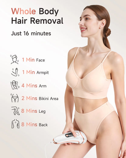 3-in-1 IPL Hair Removal Device, 999,900 Flashes