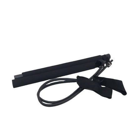Pilates Stick - Adjustable Fitness Bar for Home Workout, Yoga, Stretching & Toning - Portable Exercise Rod with Elastic Bands