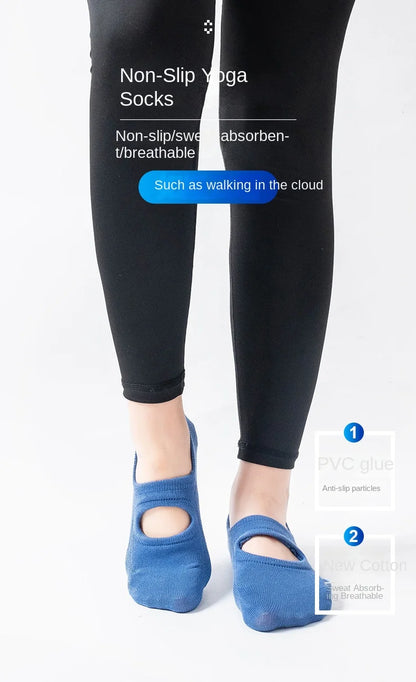 Backless aerobics Pilates socks dance trampoline fitness socks floor socks invisible yoga socks