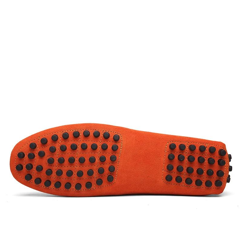 Men's Genuine Leather Loafers | Fashion Slip-On Driving Moccasins Size 38-50