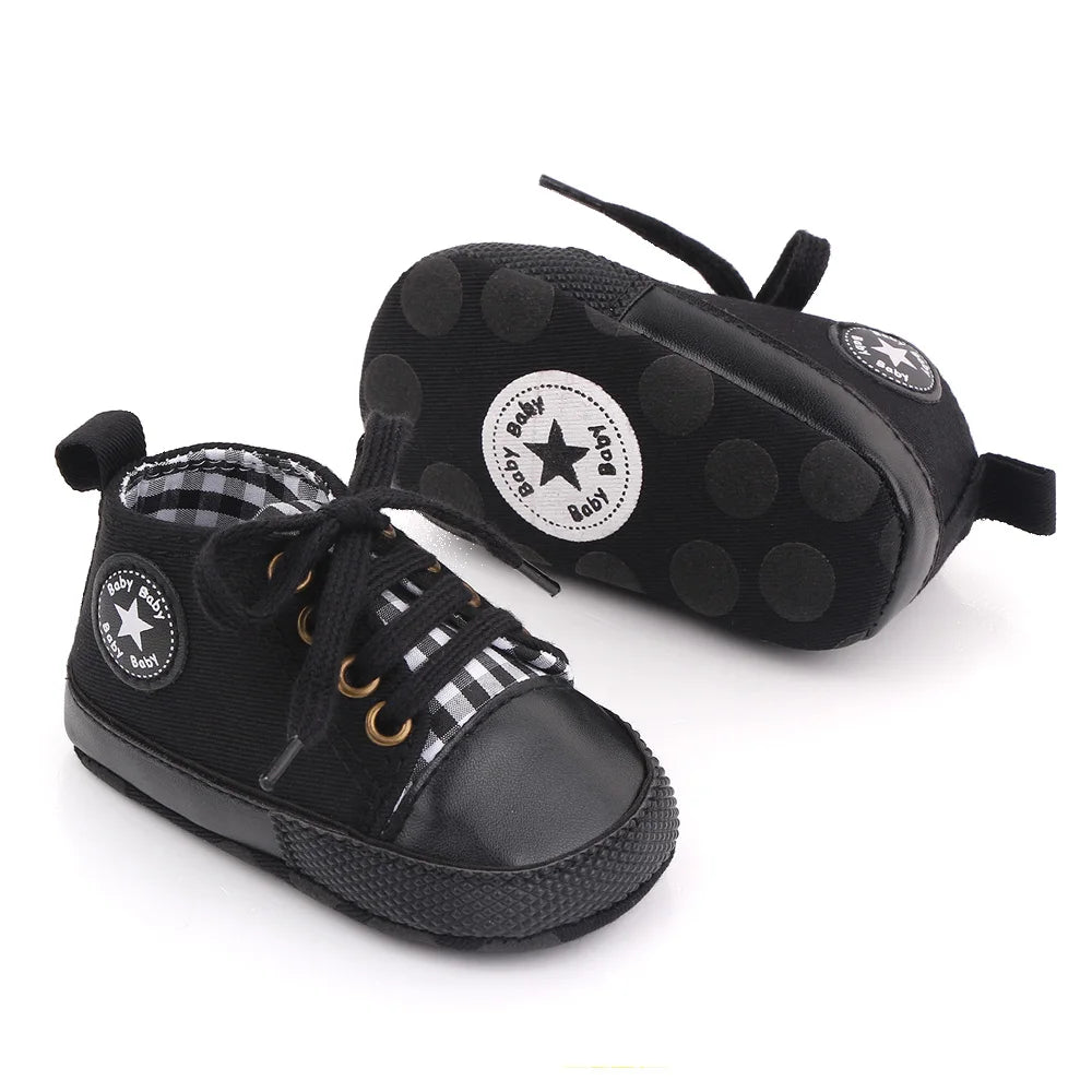 Classic Canvas Sneakers, Soft Sole First Walkers