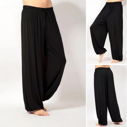 Men's Baggy Harem Yoga Pants — Lightweight Breathable Joggers