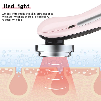 4-in-1 LED Facial Massager – Cleansing & Firming