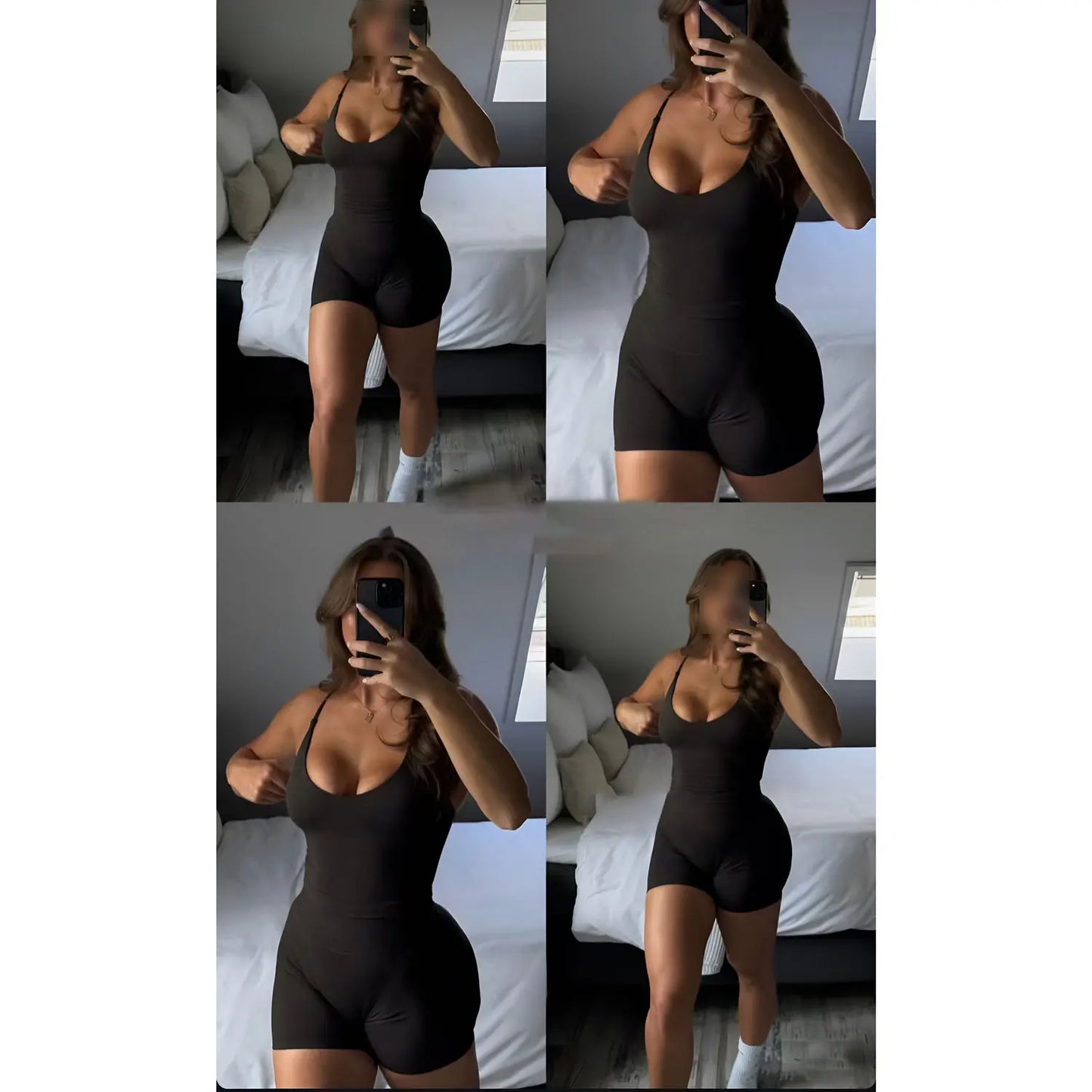 Dynamic Strappy Push-Up Fitness Tank Top — Back Cross Sports Bra