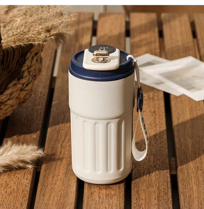 Smart Temperature Display Thermos Bottle 450ml – 316 Stainless Steel Portable Coffee Mug