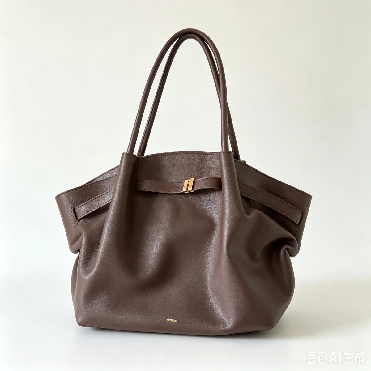 Quiet Luxury Trapeze Tote, Pebbled Vegan Leather