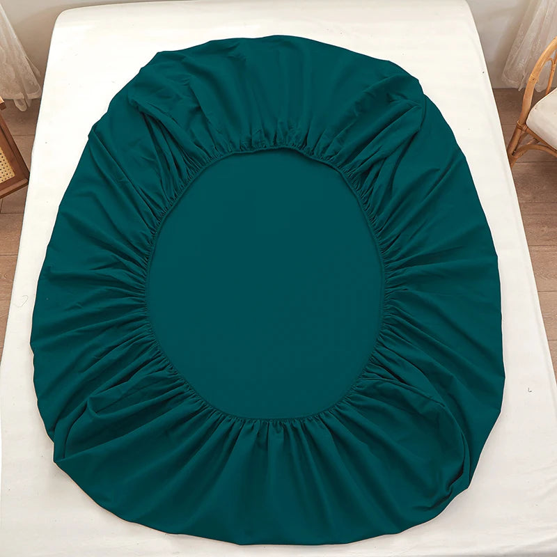 Solid Color Fitted Sheet | 30cm Elastic, Polyester