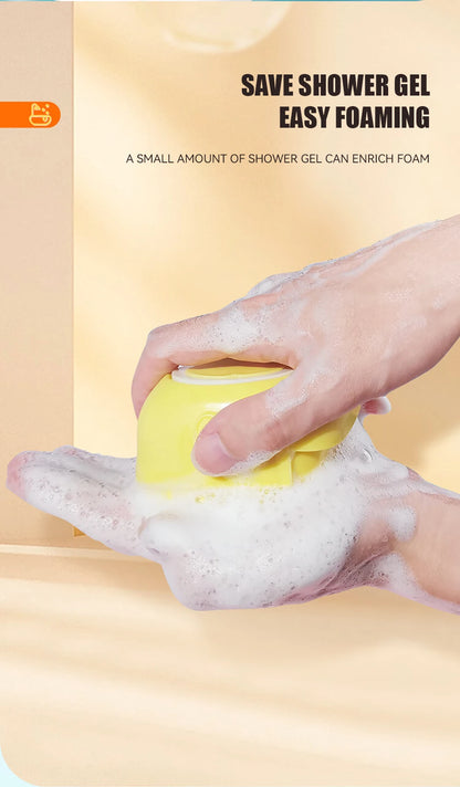 Silicone Bathing Brush with Shampoo Dispenser