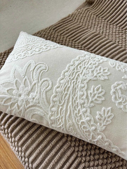 1pc, Embroidery Throw Pillow Without Insert, Decorative Throw Pillow Cushion, For Living Room Bedroom Sofa Home Decor