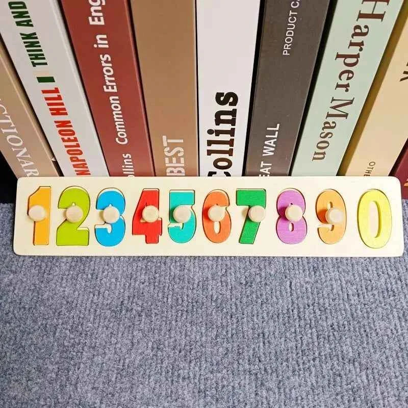 Montessori Toy Wooden Building Blocks Early Learning Educational Toys Color Shape Match Kids Puzzle Toys For Children Boys Girls