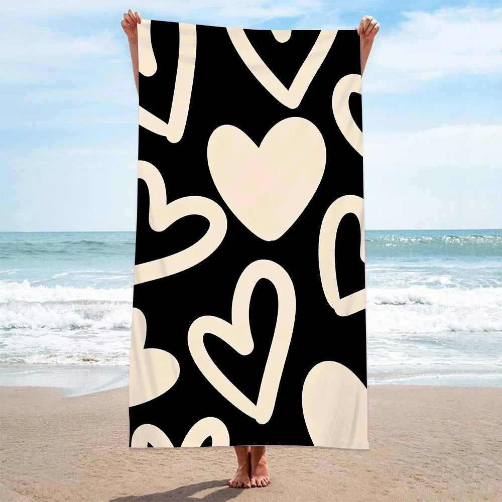 Leopard Print Quick-Dry Microfiber Beach Towel — Sports & Travel