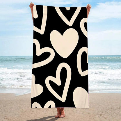 Leopard Print Quick-Dry Microfiber Beach Towel — Sports & Travel