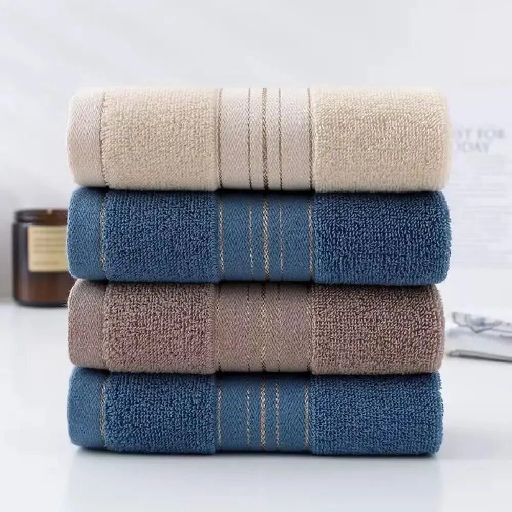 Thick Cotton Face Towel, 75x35cm Couples Set