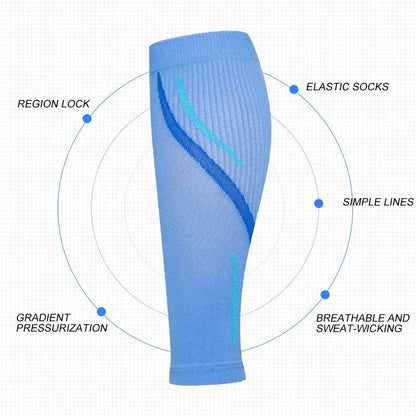 1 Pair Calf Compression Sleeves for Men & Women (20-30 MmHg), Leg Compression Sleeve Footless Compression Socks