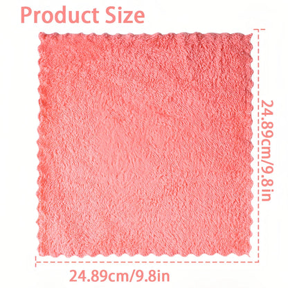 20-Piece Soft Absorbent Washcloths — Quick-Drying Square Towels