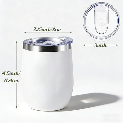 Egg Shaped Stainless Steel Vacuum Flask 360ml – Double Wall Insulated Travel Mug