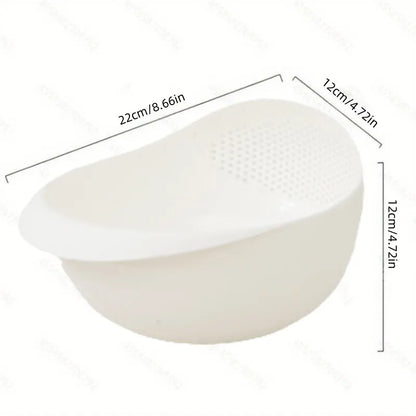 Rice Drainage Basket & Multi-Purpose Kitchen Sieve – Fruit, Vegetable & Food Strainer