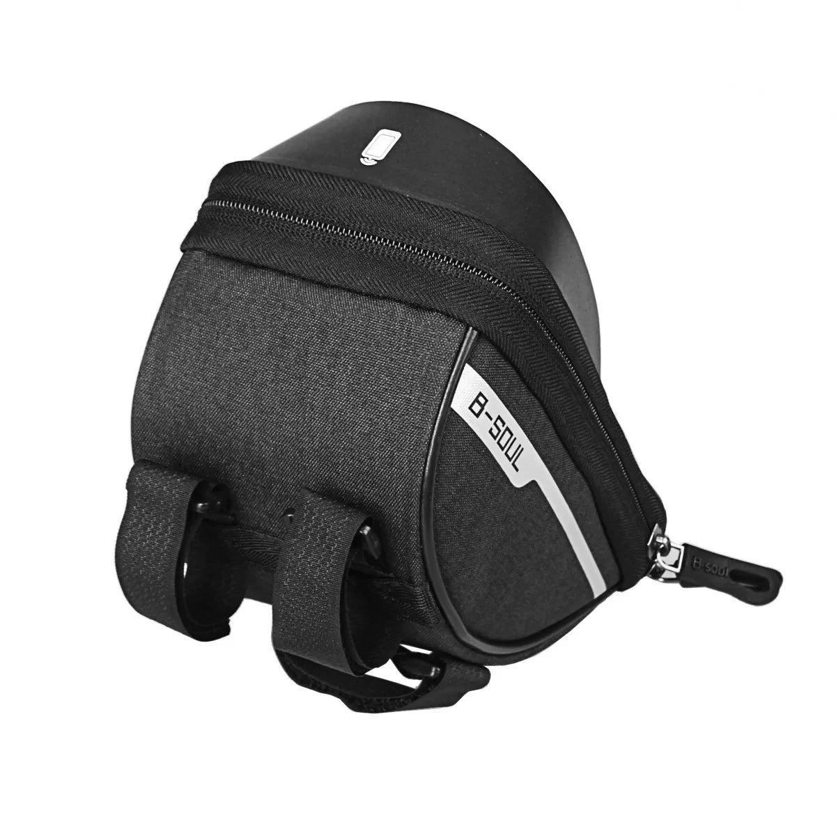 Waterproof Touch Screen Bike Handlebar Bag with Sun Shade Cover 1L Polyester Cycling Phone Pouch