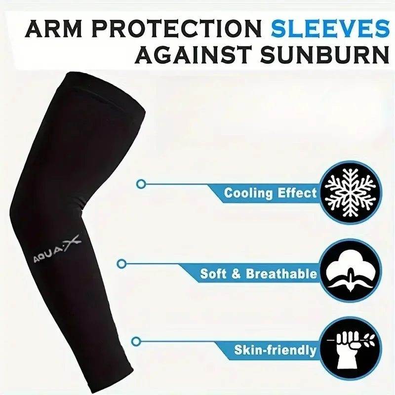 3 Pairs Breathable Sun Protection Sleeves UV Protective Arm Covers Uses for Sports Driving Outdoor Adventures Shield