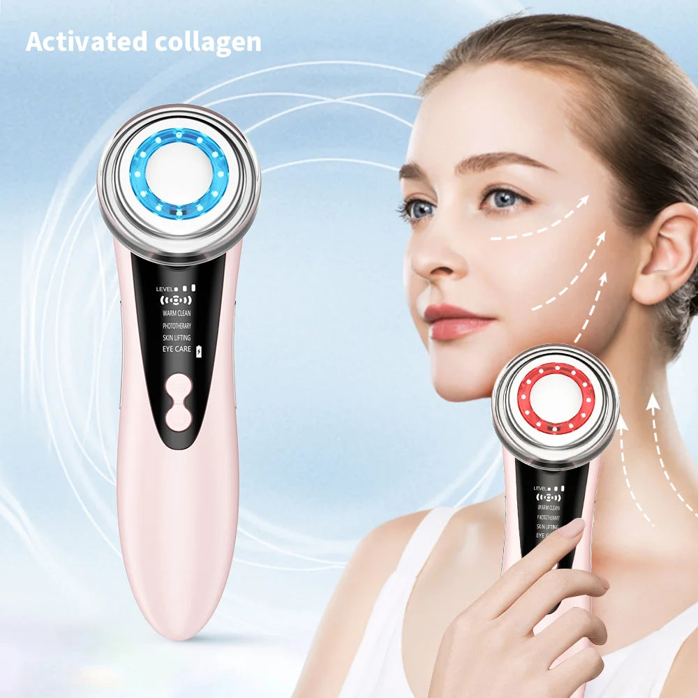 4-in-1 Red & Blue Light Facial Massager
