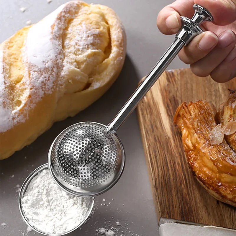 Stainless Steel Matcha & Icing Sugar Sieve – Fine Mesh Powder Duster for Baking