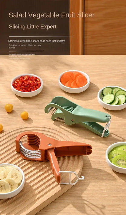 Stainless Steel Multi-Function Vegetable & Fruit Slicer – Salad Prep Kitchen Tool