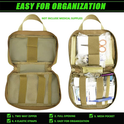 Tactical Dog Harness with Leash & Detachable Pouches