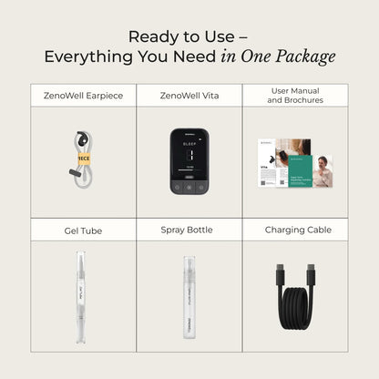 ZenoWell Vita Ear-Worn Vagus Nerve Stimulator – Portable Stress Relief & Wellness Device