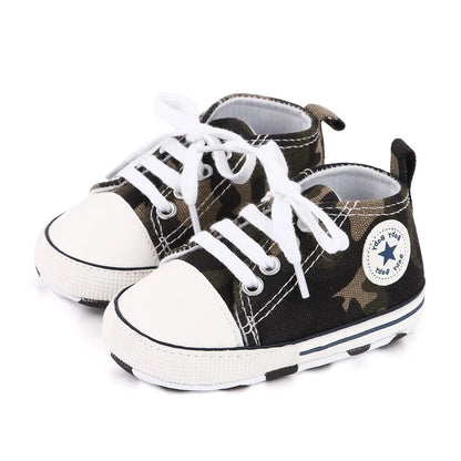 Classic Canvas Sneakers, Soft Sole First Walkers