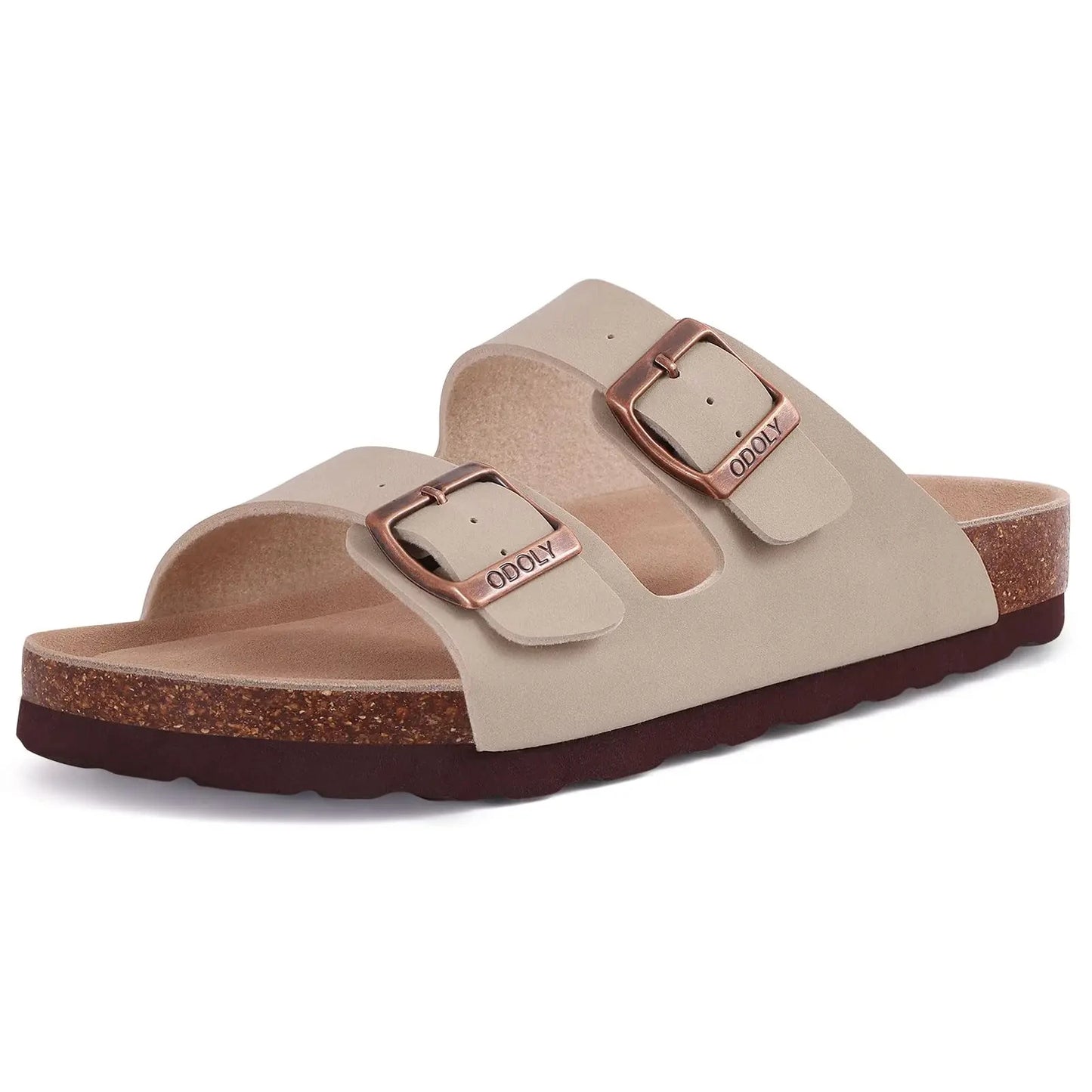 Men’s Suede Clogs — Soft Leather Cork Sandals with Arch Support