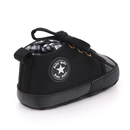 Classic Canvas Sneakers, Soft Sole First Walkers
